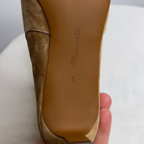 Madewell Womens Size 8 The Dimes Kitten-Heel Boot NR863 NEW Tan Suede - Picture 12 of 14